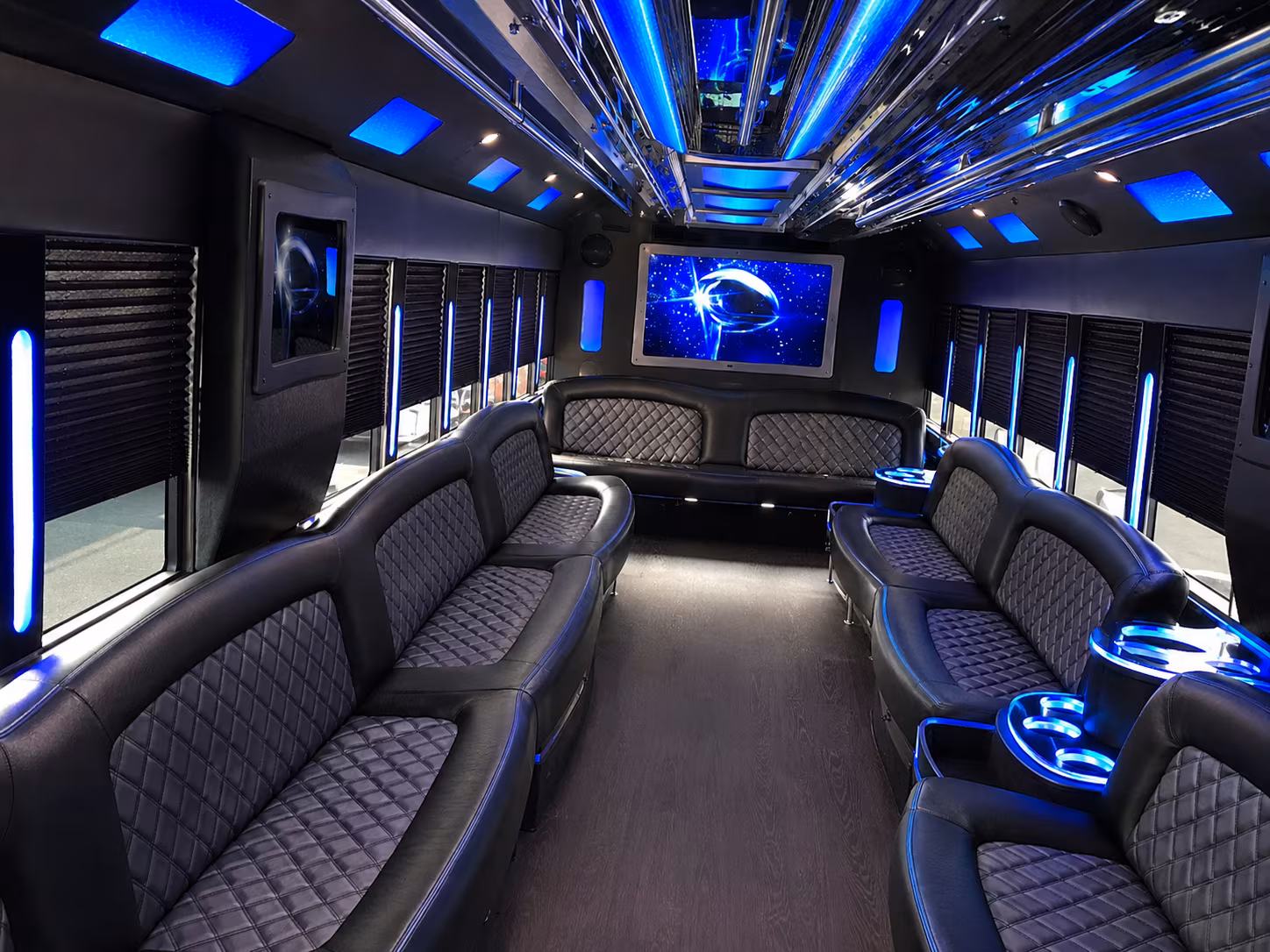 28 Passenger Party Bus Inside