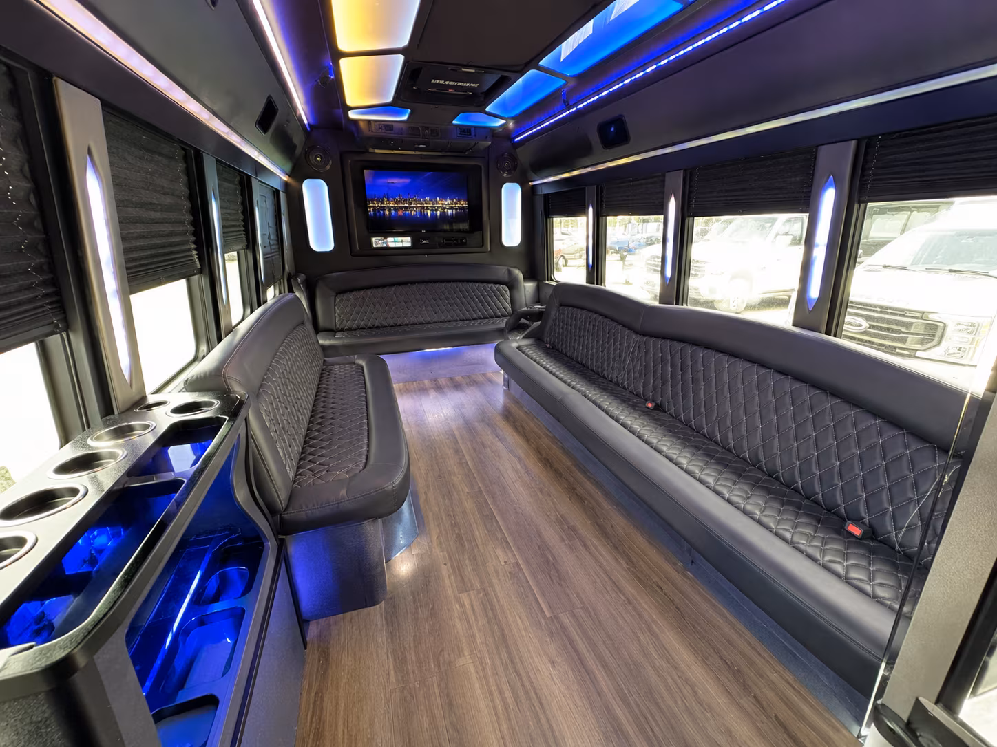 Tucson Sporting Event Transportation party bus exterior