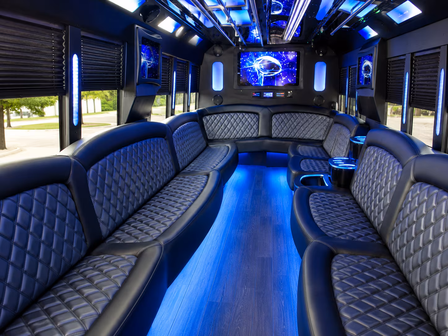Tucson Sporting Event Transportation party bus exterior