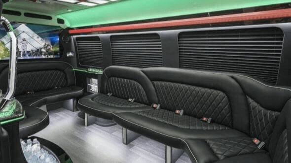 Interior of Tucson Party Bus Company's 14 Passenger Sprinter Limousine in Tucson