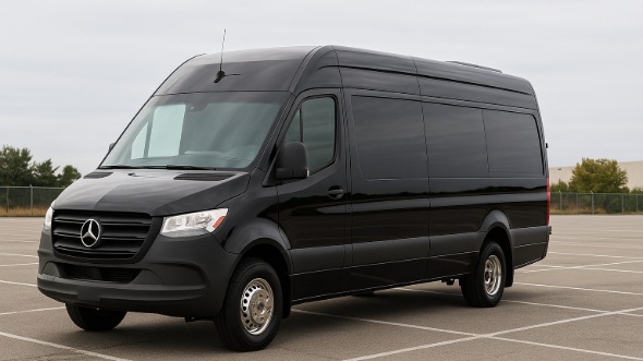 Exterior of Tucson Party Bus Company's 14 Passenger Sprinter Limousine in Phoenix