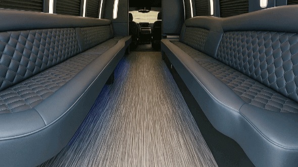 Interior of Tucson Party Bus Company's 30 Passenger Party Bus in Tucson